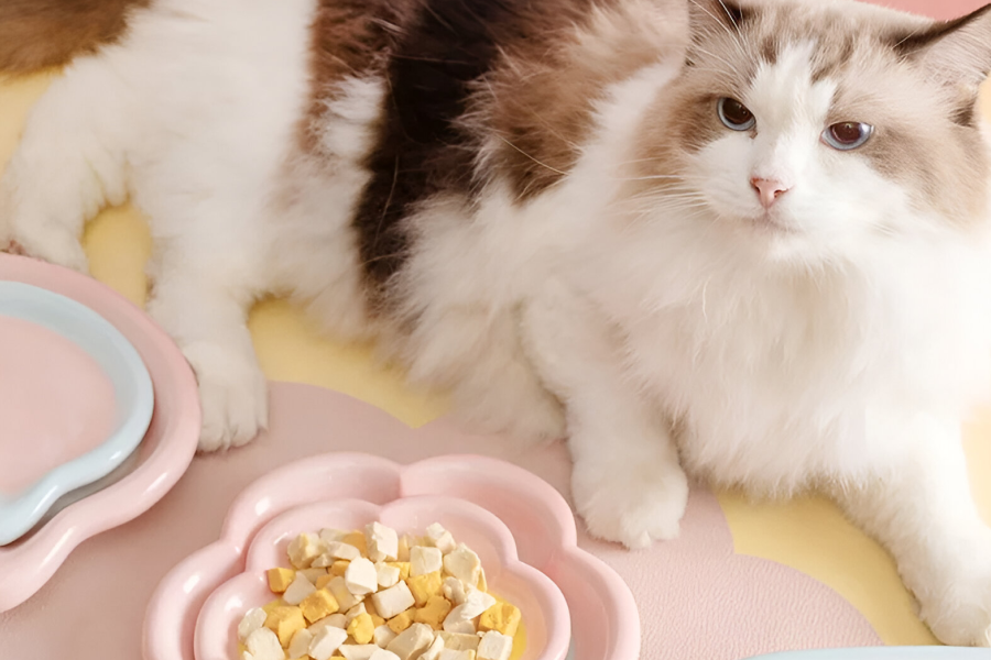 Non-slip ceramic pet bowl