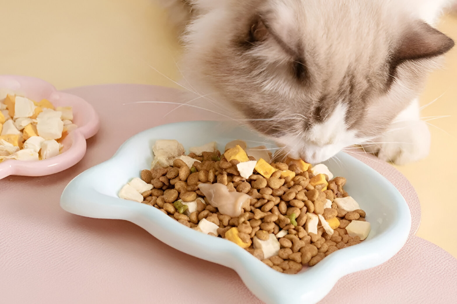 Non-slip ceramic pet bowl