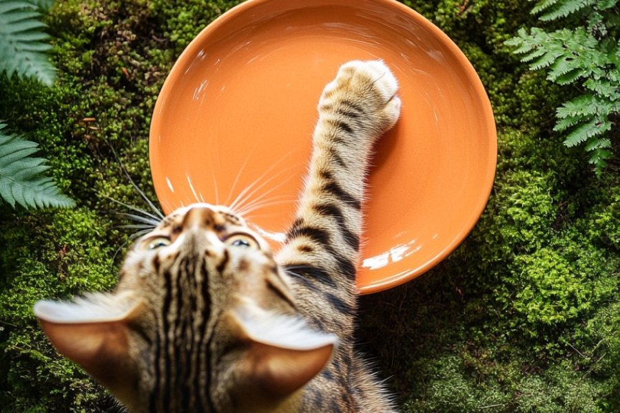 Stylish ceramic pet dish